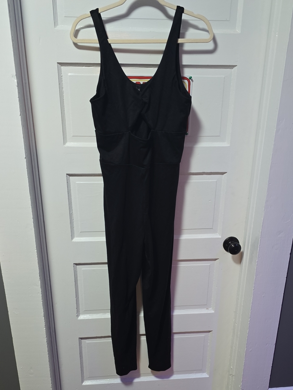 Victoria Sport (Victoria's Secret Active Wear) Black V-Neck Sleeveless Jumpsuit
